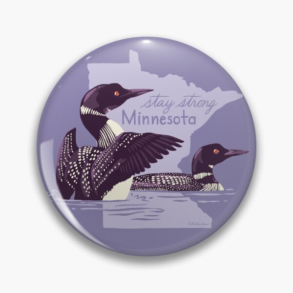 Item preview, Stay Strong Minnesota - State Bird Loon PURPLE designed and sold by KatrinaJeanC.