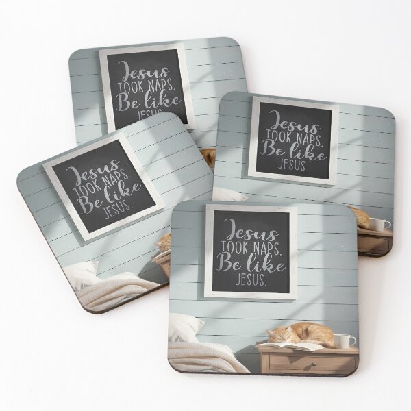 Item preview, Jesus Took Naps Art with Cat designed and sold by 7She.