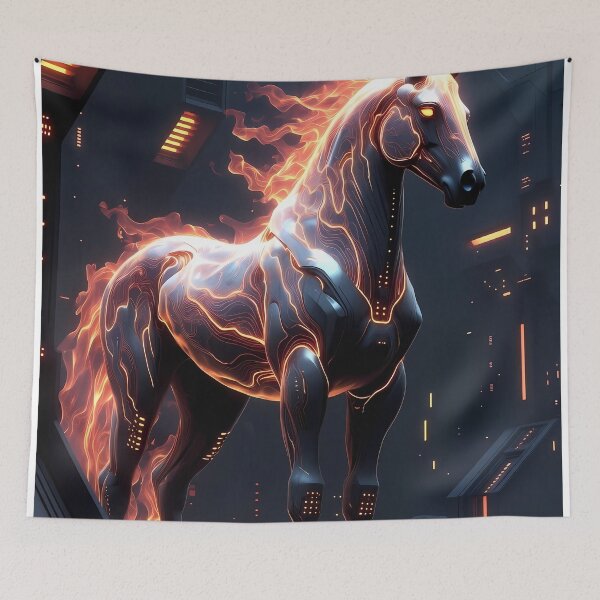 Item preview, Fire Horse Energy Art (image size 7840x11680) designed and sold by Digital-Davinci.