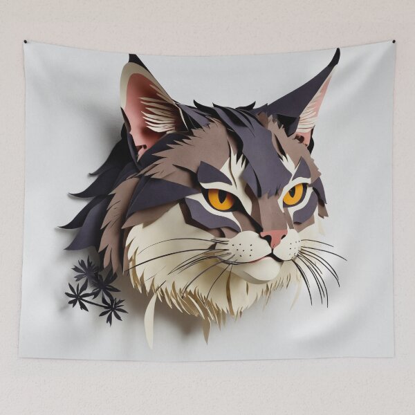 Item preview, Expressive Feline Face Closeup 1 designed and sold by Tom-Johnson.