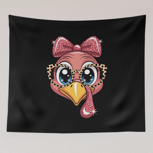 Item preview, Thanksgiving Turkey Face Leopard Glasses Women Girls designed and sold by MythWoot.