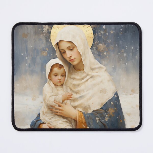 Item preview, Winter's Grace Our Lady of the Snows designed and sold by SanctifiedSouls.