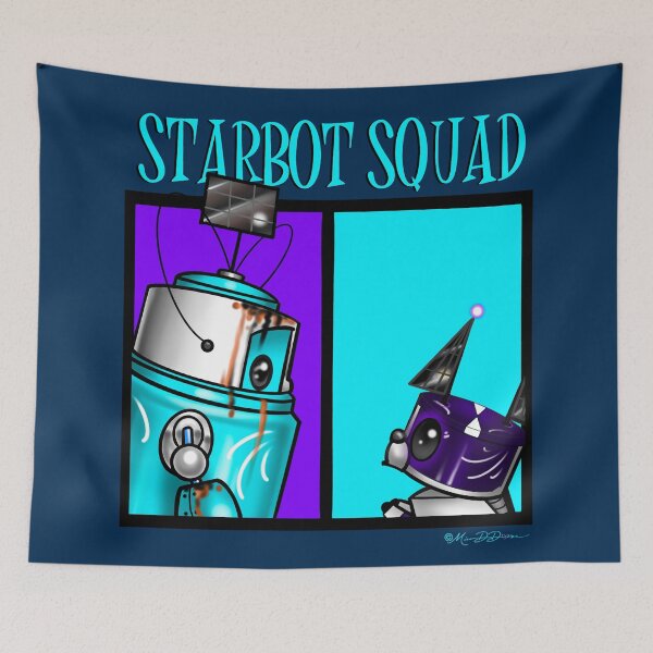 Item preview, StarBot Squad: A Bots Bestie designed and sold by MetroINKbooks.