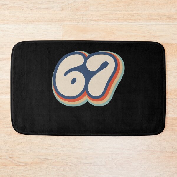 Item preview, 67 - Sixty Seven Number 67 Vintage Retro Meme Six Seven Meme designed and sold by farhanhafeez.