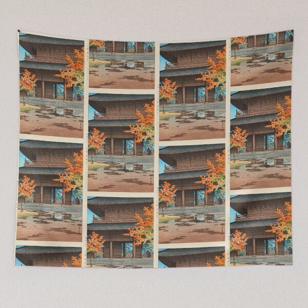 Item preview, Jigure no Ato Kyoto Nanzen-ji (After Drizzling in Autumn, Nanzen-ji Temple) by Hasui Kawase | Japanese Autumn Poster designed and sold by artofuniverse.