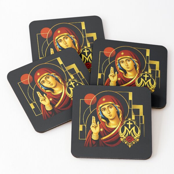 Item preview, Our Lady of the Sacred Rose designed and sold by Sanctum Icons.