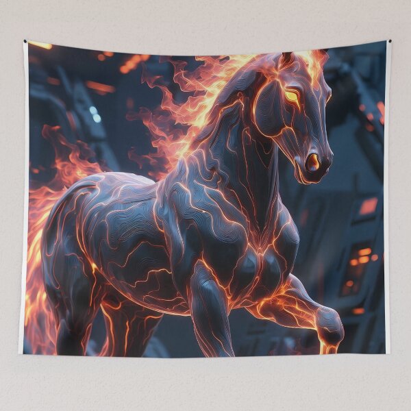 Item preview, Fire Horse Energy Art (image size 7840x11680) designed and sold by Digital-Davinci.