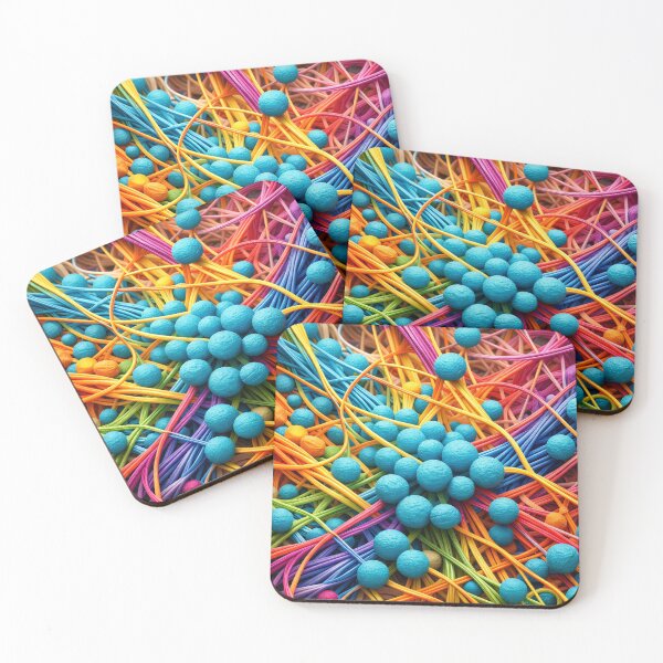 Item preview, Rainbow Fiber Tangle designed and sold by Kaleidoscope Print.