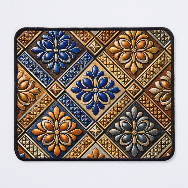 Item preview, Ornate Floral Tile Mosaic designed and sold by Kaleidoscope Print.