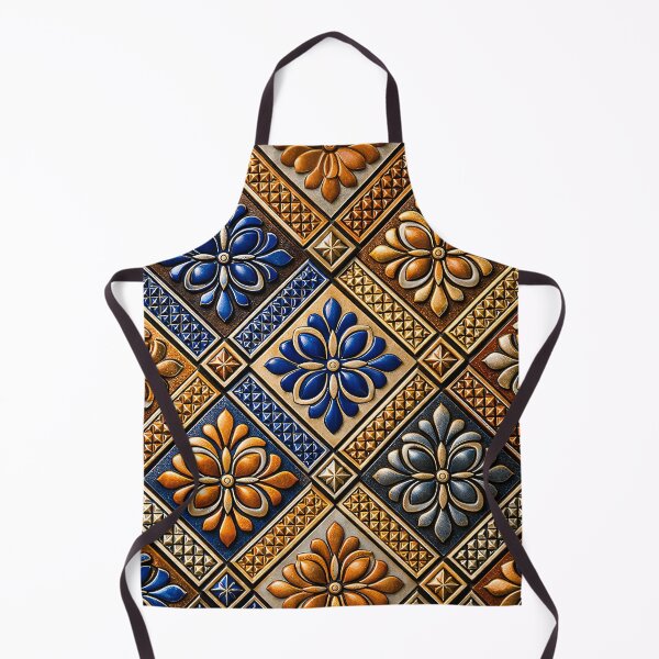 Item preview, Ornate Floral Tile Mosaic designed and sold by Kaleidoscope Print.