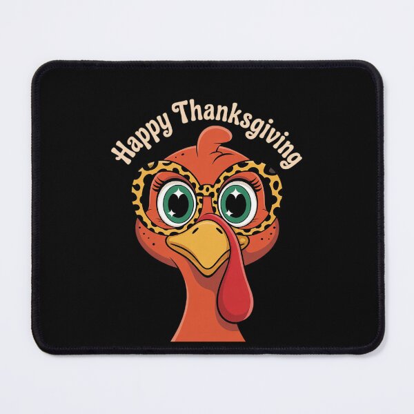 Item preview, Thanksgiving Turkey Face Leopard Print Glasses Women Girls designed and sold by MythWoot.