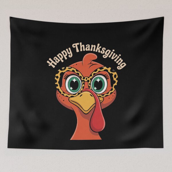Item preview, Thanksgiving Turkey Face Leopard Print Glasses Women Girls designed and sold by MythWoot.