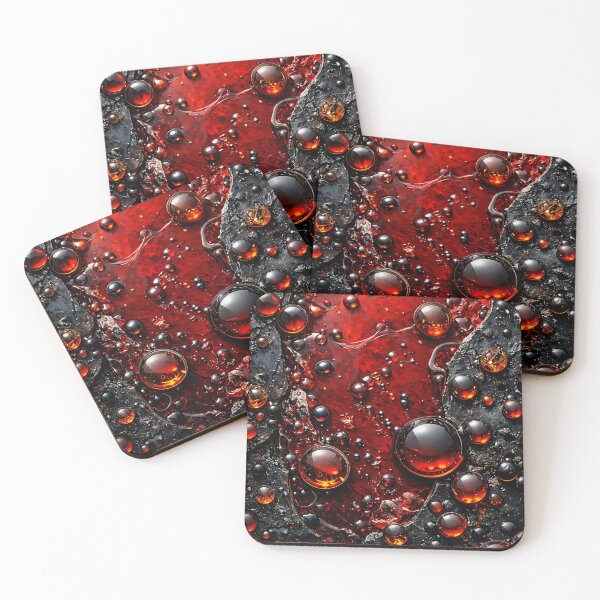Item preview, Molten Ember Droplets designed and sold by Kaleidoscope Print.