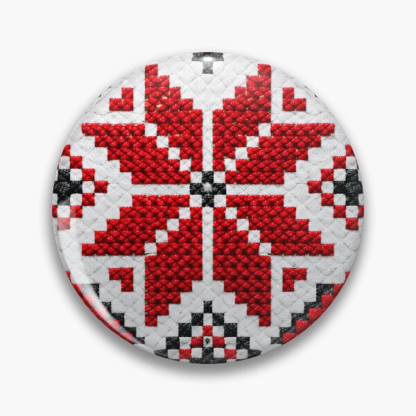 Item preview, Crimson Folk Crossstitch designed and sold by Kaleidoscope Print.