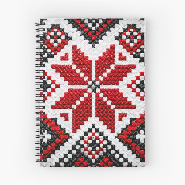 Item preview, Crimson Folk Crossstitch designed and sold by Kaleidoscope Print.