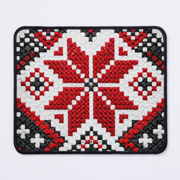 Item preview, Crimson Folk Crossstitch designed and sold by Kaleidoscope Print.