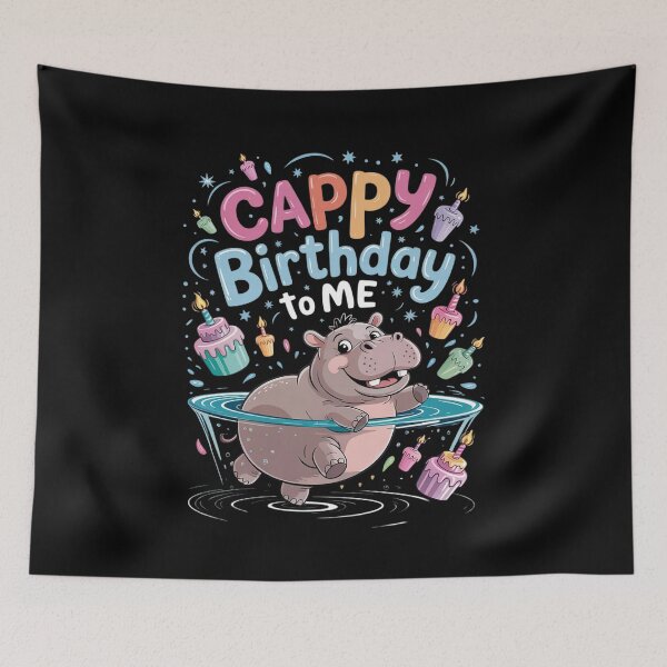 Item preview, Cappy Birthday To Me Capy Birthday12 designed and sold by AquaKiev.