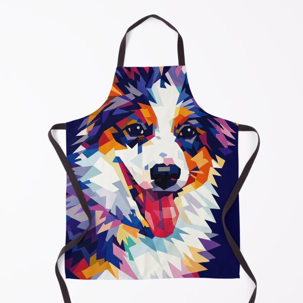 Item preview, Australian Shepherd Dog in Colorful Shapes designed and sold by Sunny Creations.