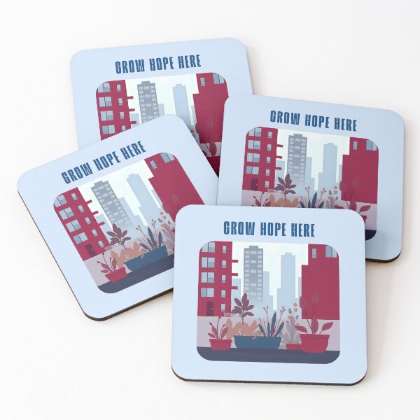 Item preview, Grow Hope Here Urban Gardening designed and sold by Sachie's Studio.