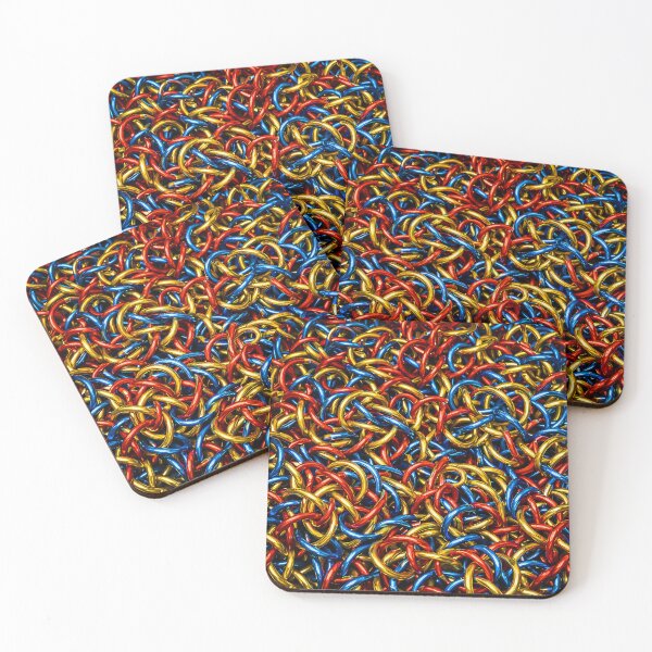 Item preview, Tri-Color Chainmail Weave designed and sold by Kaleidoscope Print.