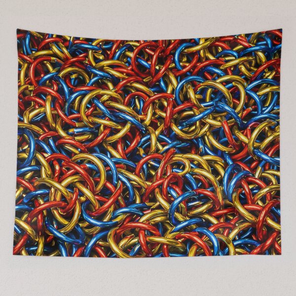 Item preview, Tri-Color Chainmail Weave designed and sold by Kaleidoscope Print.