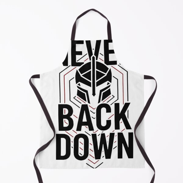 Item preview, Never Back Down Hoodie | Minimal Gym Motivation & Discipline Shirt designed and sold by StoicStandards.