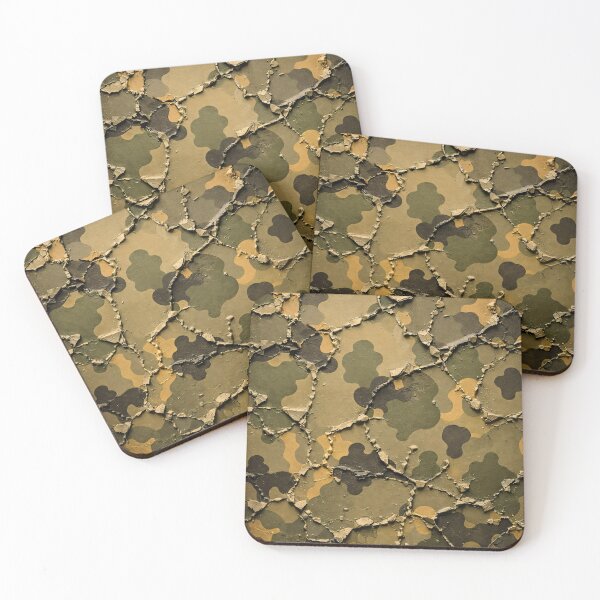 Item preview, Cracked Camo Plaster designed and sold by Kaleidoscope Print.