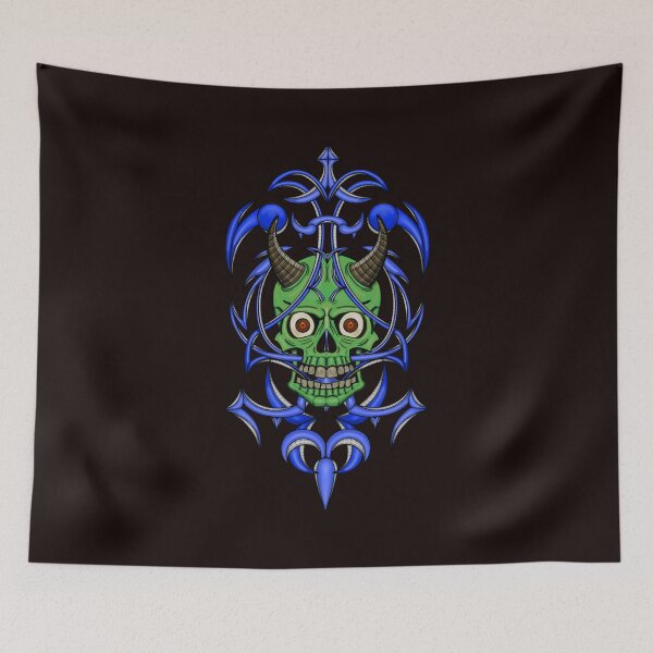 Item preview, Horned Tribal Skull designed and sold by RCbassDesigns.