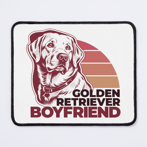 Item preview, Golden Retriever Boyfriend - Retro Sunset Dog Art designed and sold by PixelGrafiks.