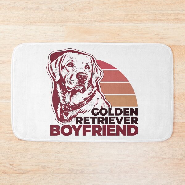 Item preview, Golden Retriever Boyfriend - Retro Sunset Dog Art designed and sold by PixelGrafiks.