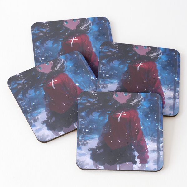 Item preview, Rin Tohsaka Fatestaynight Winter Night Snowfall Mood designed and sold by mildaclairmo.