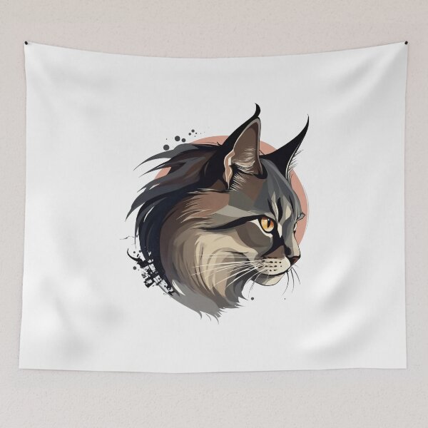 Item preview, Expressive Feline Face Closeup 3 designed and sold by Tom-Johnson.