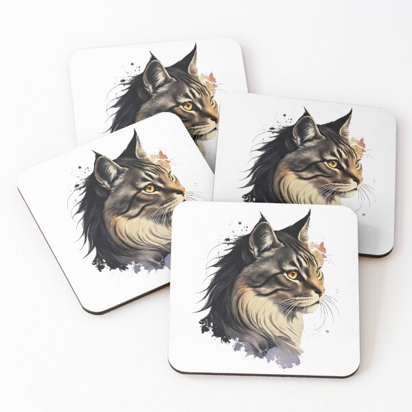 Item preview, Expressive Feline Face Closeup 4 designed and sold by Tom-Johnson.