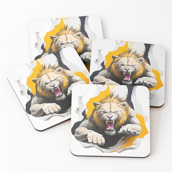 Item preview, Lion Breaking Through Wall designed and sold by Tom-Johnson.