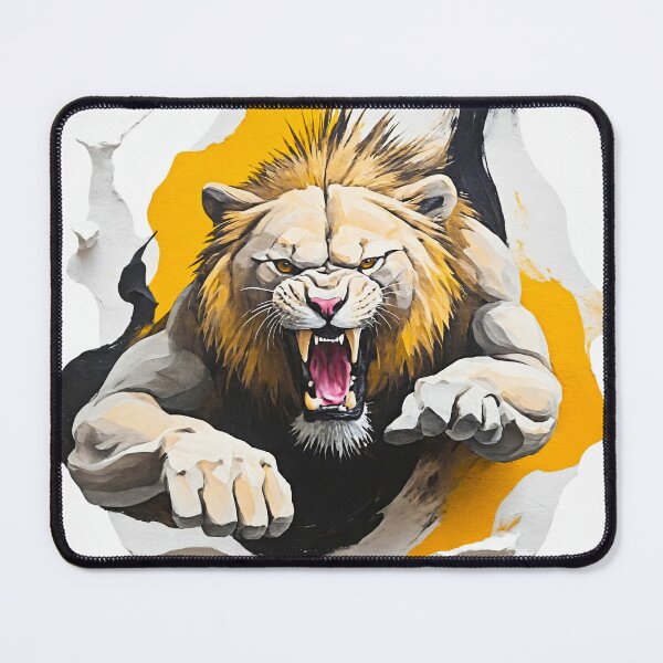 Item preview, Lion Breaking Through Wall designed and sold by Tom-Johnson.