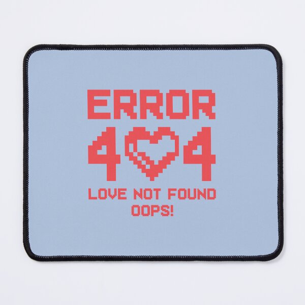Item preview, Error 404 Love Not Found – Pixel Heart Gamer Humor, Funny Nerd Valentine Design designed and sold by Golden Blaze Studio.