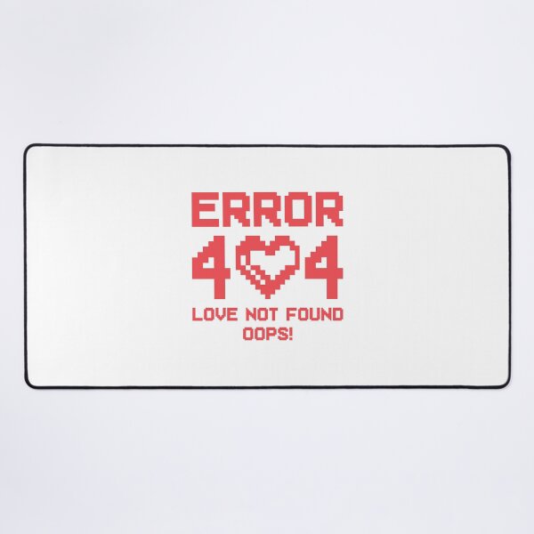 Item preview, Error 404 Love Not Found – Pixel Heart Gamer Humor, Funny Nerd Valentine Design designed and sold by Golden Blaze Studio.