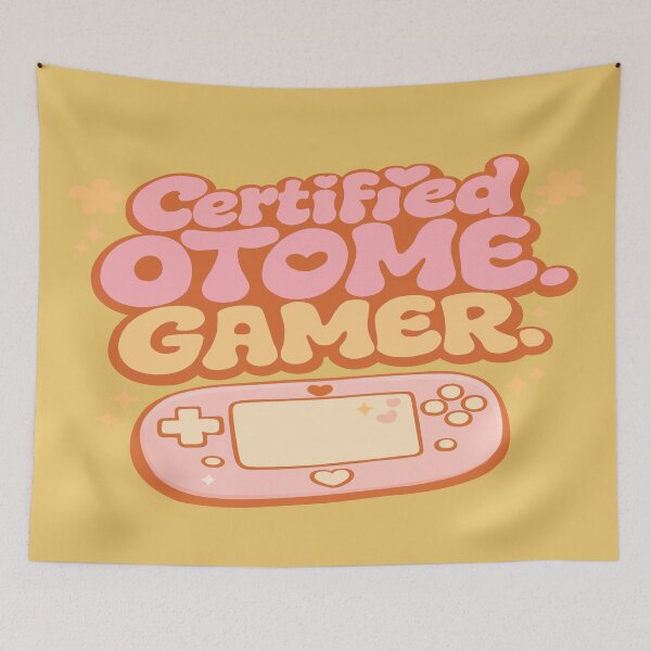 Item preview, Groovy Pink Retro Certified Otome Gamer designed and sold by TokimekiCo.
