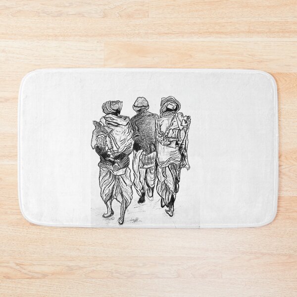 Item preview, The Journey | Traditional Indian Village Life Sketch designed and sold by Unstocks.