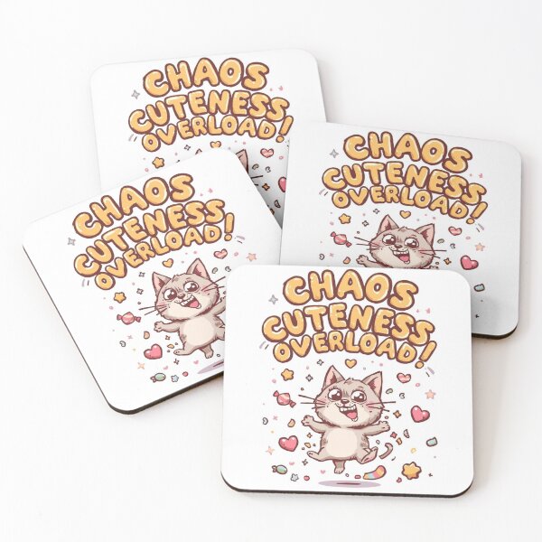 Item preview, Chaos Cuteness Overload | Funny Chaotic Kawaii Kitten designed and sold by selly1232.