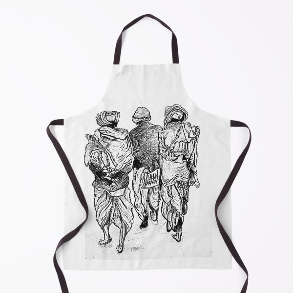 Item preview, The Journey | Traditional Indian Village Life Sketch designed and sold by Unstocks.