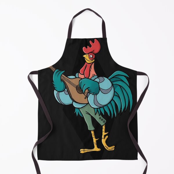 Item preview, Alan-A-Dale Rooster_OO-De-Lally Golly What A Day Tattoo Watercolor Painting Robin designed and sold by benbuster.