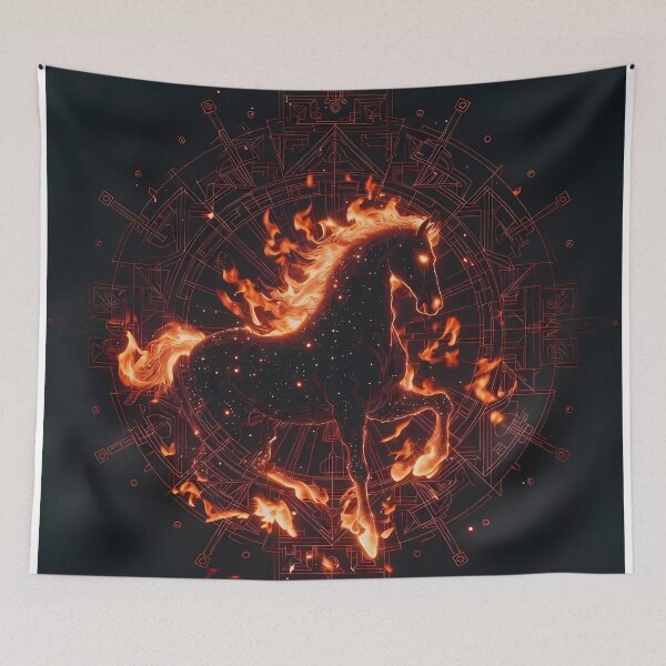 Item preview, Fire Horse Energy Art (image size 7840x11680) designed and sold by Digital-Davinci.