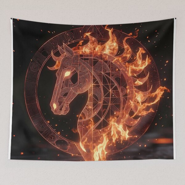 Item preview, Fire Horse Energy Art (image size 7840x11680) designed and sold by Digital-Davinci.