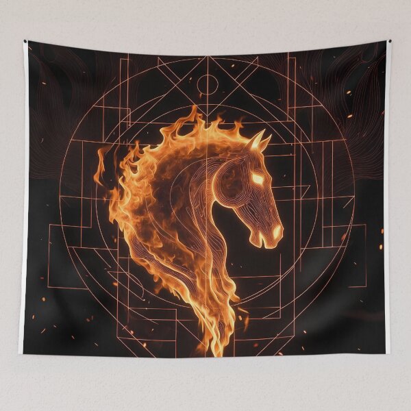 Item preview, Fire Horse Energy Art (image size 7840x11680) designed and sold by Digital-Davinci.