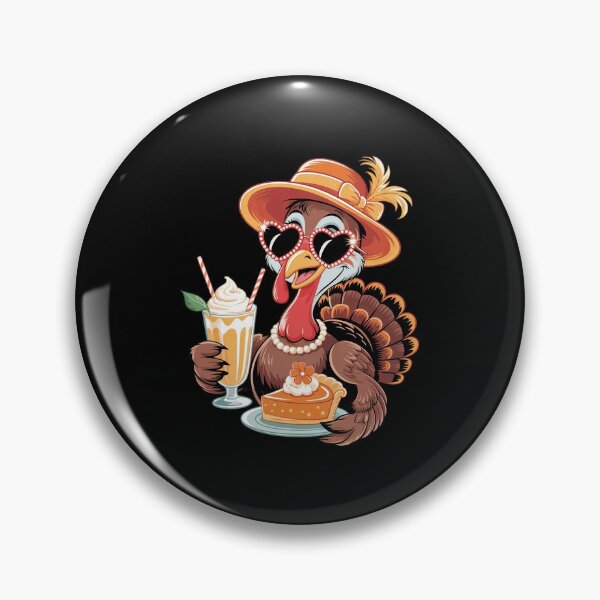 Item preview, Turkey Coffee Pumpkin Pie Thanksgiving Turkey Day Girl Women designed and sold by MythWoot.