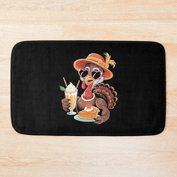 Item preview, Turkey Coffee Pumpkin Pie Thanksgiving Turkey Day Girl Women designed and sold by MythWoot.