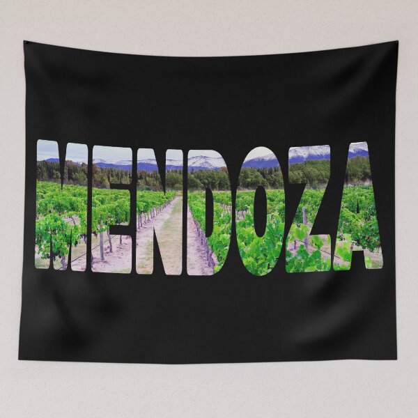 Item preview, MENDOZA - Famous Wine Region of Argentina Vines with Andes Mountains designed and sold by Adam Gormley.