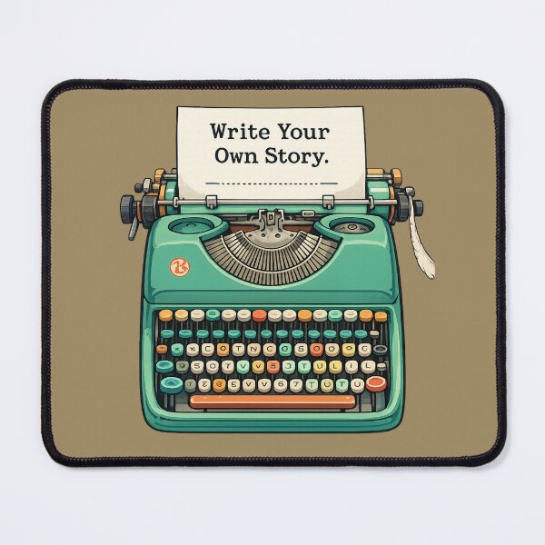 Item preview, Write Your Own Story – Vintage Typewriter Inspirational Quote designed and sold by MUKUND FASHION DESIGN.