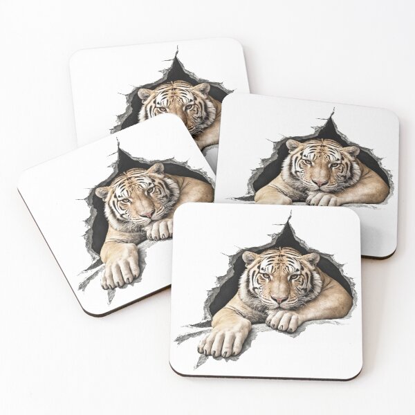 Item preview, Tiger Shattering Stone Wall 4 designed and sold by Tom-Johnson.